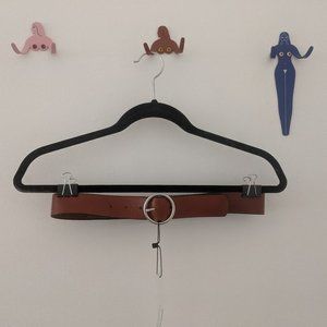 Frank & Oak Leather Waist Belt, SM, NWT